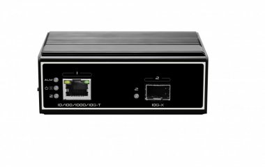 Фотография товара 'Gigalink Оптический медиаконвертер индустриальный GIGALINK UTP10G-SFP+ (industrial), 10/100Мбит/с/1/2.5/10Гбит/с в 1.25/2.5/10Гбит/с, 12В/1А, GL-MC-UTP10G-SFP10G-FI'