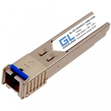 Фотография товара 'Gigalink Модуль промышленный GIGALINK SFP, WDM, 1Гбит/c, одно волокно SM, SC, Tx:1550/Rx:1490 нм, GL-OT-SG24SC1-1550-1490-I-D'