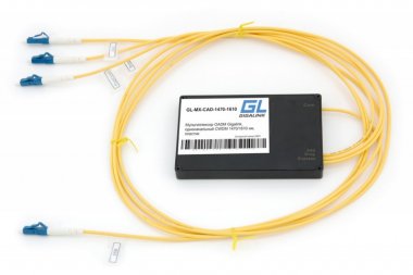 Фотография товара 'Gigalink Мультиплекcор OADM, одноканальный CWDM, 1м 2.0 мм, COM/EXT SC/UPS, Add/Drop LC/UPS GL-MX-CAD-1370-1390'