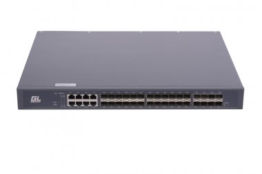 Фотография товара 'Gigalink Управляемый коммутатор L3 уровня 3, 24 порта 100/1000BaseX SFP, 8 портов 10/100/1000BaseT GL-SW-G301-40F'