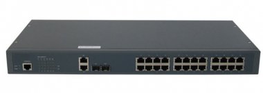 Фотография товара 'Gigalink Управляемый L2 PoE коммутатор 24 Base-T 10/100Mb/s портов, 2 Combo TX/SFP 1000Mb/s GL-SW-F204-24P'