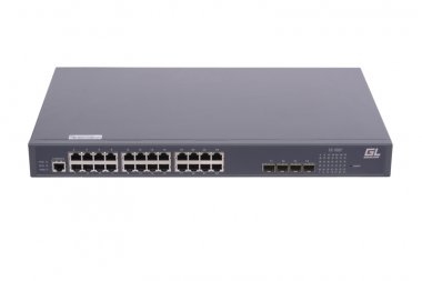 Фотография товара 'Gigalink Управляемый коммутатор L2 POE 24 BASE-TX 10/1001000Mb/s POE, 4 1/10G SFP+ GL-SW-G204-28P'