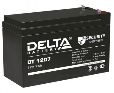 Фотография товара 'Gigalink Аккумуляторная батарея Delta DT 1207 (12V / 7Ah), DT1207'