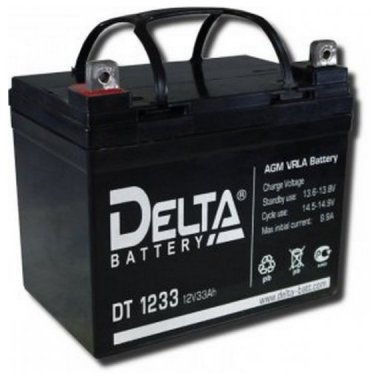 Фотография товара 'Gigalink Аккумуляторная батарея Delta DT 1233 (12V / 33Ah), DT1233'