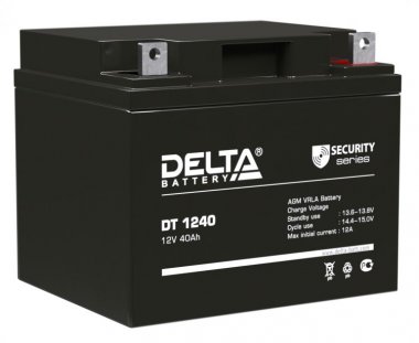 Фотография товара 'Gigalink Аккумуляторная батарея Delta DT 1240 (12V / 40Ah), DT1240'
