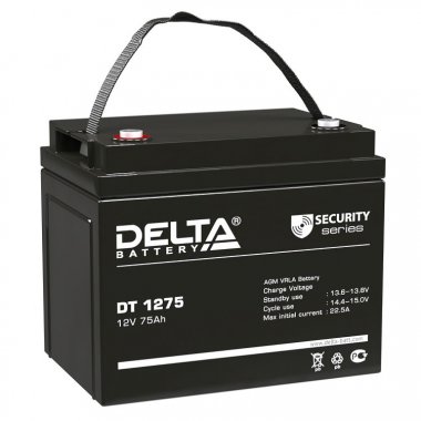 Фотография товара 'Gigalink Аккумуляторная батарея Delta DT 1275 (12V / 75Ah), DT1275'