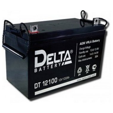 Фотография товара 'Gigalink Аккумуляторная батарея Delta DT 12100 (12V / 100Ah), DT12100'