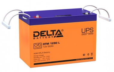 Фотография товара 'Gigalink Аккумуляторная батарея Delta DTM 1290 L (12V / 90Ah), DTM1290L'