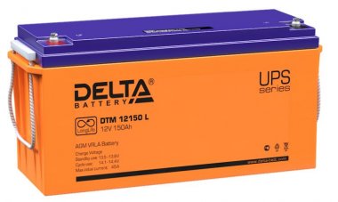Фотография товара 'Gigalink Аккумуляторная батарея Delta DTM 12150 L (12V / 150Ah), DTM12150L'