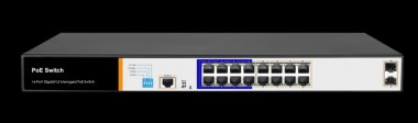 Фотография товара 'Gigalink Коммутатор WEB Smart управляемый, 16 PoE (802.3af/at) портов 10/100/1000Мбит/с GL-SW-G205-16P'