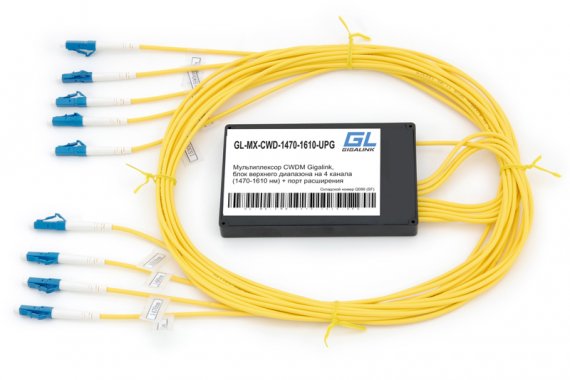 Фотография товара 'Gigalink Мультиплексор CWDM, блок верхнего диапазона на 4 канала GL-CR-SBOX-1550-1550-LC'