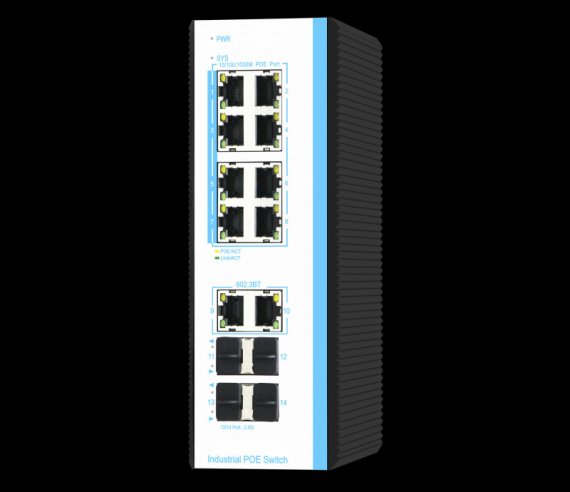 Фотография товара 'Gigalink Промышленный коммутатор L2 уровня на 8 портов 10/100 / 1000M PoE, GL-SW-G205-8PSG(BT)'