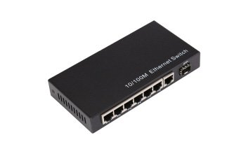 Фотография товара 'Gigalink Коммутатор неуправляемый, 8 портов UTP 100Мбит/c, 1 порт SFP 100Мбит/c (GL-F700) GL-SW-F000-08F'