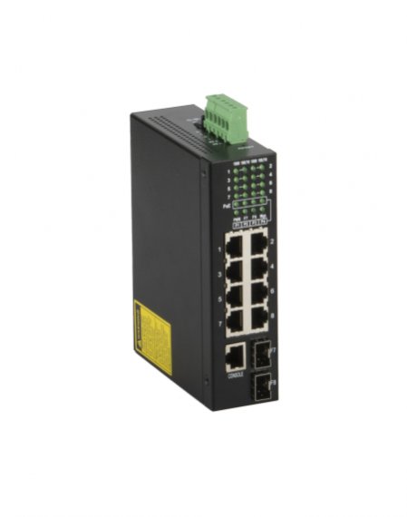 Фотография товара 'Gigalink Коммутатор L2, индустриальный на DIN рейку, 8 x 10/100/1000 BaseT GL-SW-G202-08-I'