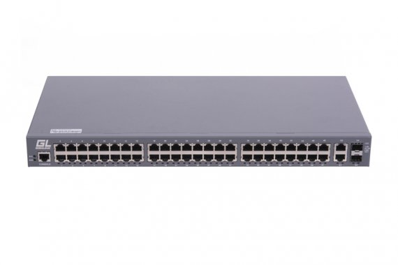 Фотография товара 'Gigalink Управляемый коммутатор L2 48 BASE-TX 10/100Mb/s портов, 2 10/100/1000 BASE-TX, 2 SFP 1000Mb/s GL-SW-F204-50'