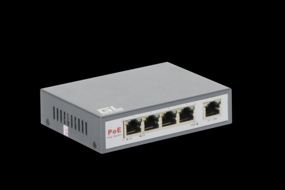 Фотография товара 'Gigalink Коммутатор неуправляемый, 4 PoE (802.3af/at High Power, 1-2 порт Ultra PoE 60 ватт) портов 100Мбит/с GL-SW-F001-04UHP'