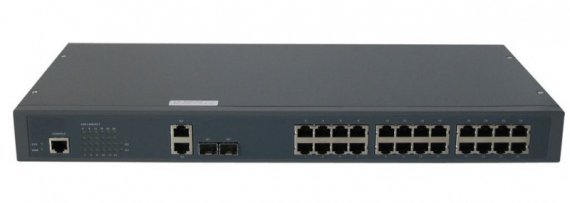 Фотография товара 'Gigalink Управляемый L2 PoE коммутатор 24 Base-T 10/100Mb/s портов, 2 Combo TX/SFP 1000Mb/s GL-SW-F204-24P'