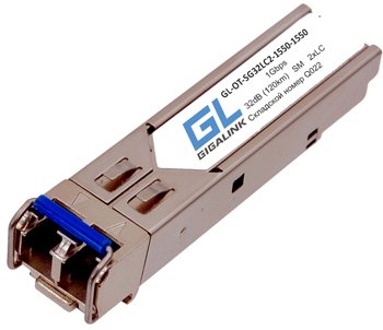 Фотография товара 'Gigalink Модуль SFP, 1Гбит/c, два волокна SM, 2xLC, DDM, 22дБ (до 40 км) GL-OT-SG22LC2-1310-1310-D'