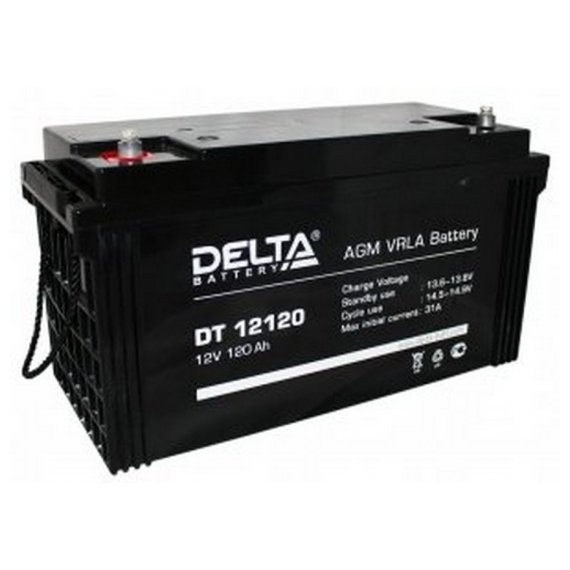 Фотография товара 'Gigalink Аккумуляторная батарея Delta DT 12120 (12V / 120Ah), DT12120'