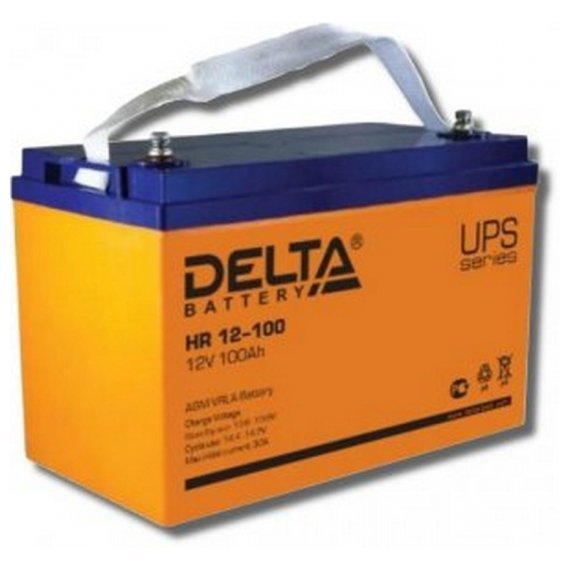Фотография товара 'Gigalink Аккумуляторная батарея Delta HR 12-100 (12V / 100Ah), HR12-100'