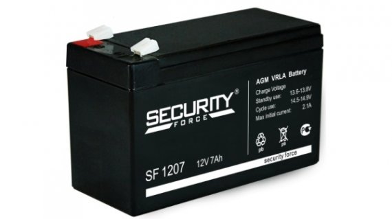 Фотография товара 'Gigalink Аккумуляторная батарея Security Force SF 1207 (12V / 7Ah), SF1207'