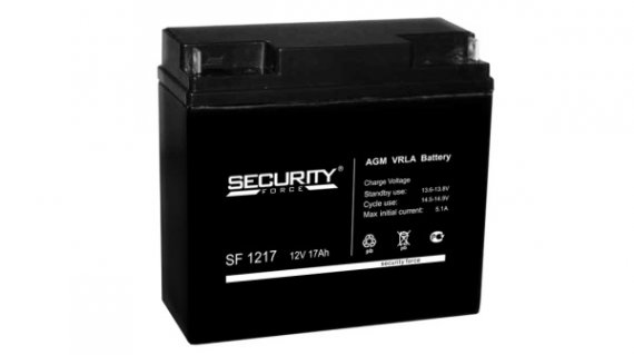 Фотография товара 'Gigalink Аккумуляторная батарея Security Force SF 1217 (12V / 17Ah), SF1217'