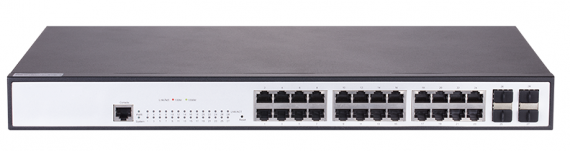 Фотография товара 'Gigalink Управляемый коммутатор L2 24 Base-T 10/100/1000Mb/s портов, 4 SFP 1000Mb/s GL-SW-G201-28'