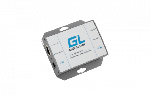 Фотография товара 'Gigalink Инжектор PoE, 1Гбит/с, 802.3af (БП поставляется отдельно) GL-PE-INJ-AF-G'