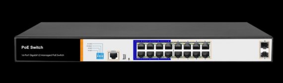 Фотография товара 'Gigalink Коммутатор WEB Smart управляемый, 16 PoE (802.3af/at) портов 10/100/1000Мбит/с GL-SW-G205-16P'