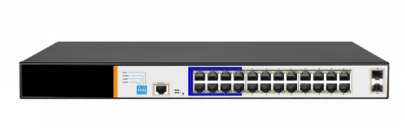 Фотография товара 'Gigalink Коммутатор WEB Smart управляемый, 24 PoE (802.3af/at) портов 10/100/1000Мбит/с GL-SW-G205-24P'