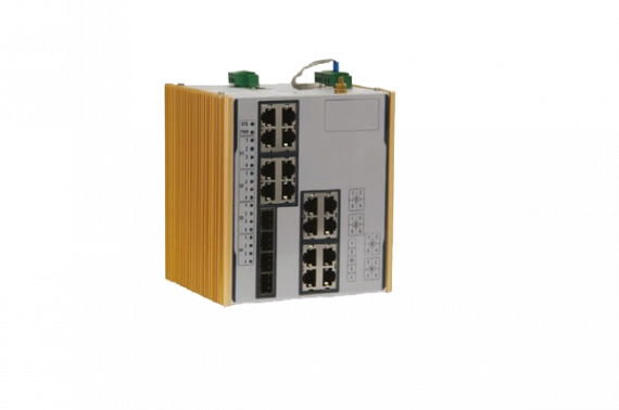 Фотография товара 'Gigalink Коммутатор L2 16x10/100/1000 BaseT + 4 100M/1000M combo SFP (18-60VDC) GL-SW-G204-16SG-I'