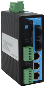 Фотография товара 'Gigalink Промышленный управляемый коммутатор, 3*10/100Base-T, 2*100Base-FX (SC), до20км GL-SW-F206-07SC-RS485'