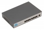 Gigalink Коммутатор неуправляемый, 8 PoE (802.3at High Power) портов 100Мбит/с, 1 Uplink порт 100Мбит/с GL-SW-F001-08HP