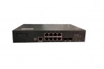 Gigalink Управляемый коммутатор L2 8 Base-T 10/100Mb/s портов, 2 SFP 1000Mb/s, 1 Console. 1U 19'', 220V GL-SW-F201-10
