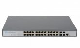 Gigalink Управляемый L2 PoE коммутатор 24 Base-T 1000Mb/s портов, 4 Base-X SFP 1000Mb/s GL-SW-G204-24P