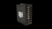 Gigalink Коммутатор L3, 12x10/100/1000Mbps (1-8 PoE af/at), 8x1000mbs SFP, 4x10Gbps SFP+, 1 Консольный RJ-45 GL-SW-G311-24PST-I
