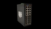 Gigalink Коммутатор L2+, 12x10/100/1000Mbps (1-8 PoE af/at), 12x1000mbs SFP, 1 Консольный RJ-45 GL-SW-G201-24PST-I