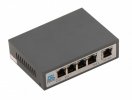 Gigalink Коммутатор неуправляемый, 4 PoE (802.3af) порта 100Мбит/с, 1 Uplink порт 100Мбит/с GL-SW-F001-04P